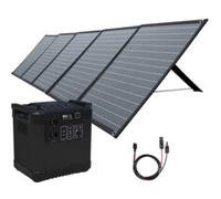 Batterie nomade HSG-1150 avec panneau solaire 200 W et câble Revolt