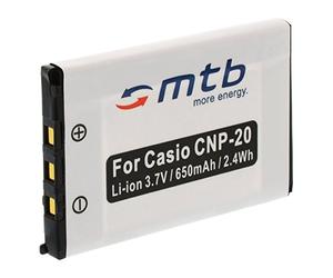 Batterie NP-20 pour Casio Exilim EX-Z18, EX-Z60, EX-Z65, EX-Z70, EX-Z75