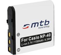 Batterie NP-40 Compatible avec Casio Exilim EX-Z40,Z50,Z55,Z57,Z100,Z200,Z300...Voir liste