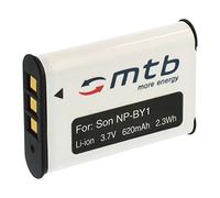 Batterie NP-BY1 NPBY1 Compatible avec Sony HD Action Cam Mini AZ1 avec Wi-FI/HDR-AZ1 (KIT), AZ1VR [Li-ION / 3.6V / 620mAh]