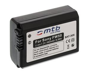 Batterie NP-FW50 Compatible avec Sony Alpha 33, 35, 37, 55
