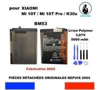 BATTERIE ORIGINALE BM 53 Xiaomi Mi 10T / Mi 10T Pro /K30s OEM 5000mAh M2007J3SY M2007J3SP M2007J3SI M2007J3SG + OUTILS
