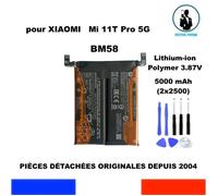 BATTERIE ORIGINALE BM58 OEM XIAOMI MI 11T Pro 5G 2107113SG 5000 mAh BATTERY + OUTILS