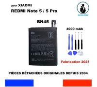 BATTERIE ORIGINALE BN45 XIAOMI REDMI NOTE 5 / 5 PRO 4000mAh OEM ORIGINE + KIT OUTILS DÉSASSEMBLAGE GENUINE BATTERY TOOLS