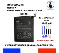 BATTERIE ORIGINALE BN46 XIAOMI REDMI NOTE 6 / REDMI NOTE 8/8T / REDMI 7 4000mAh OEM ORIGINE + KIT OUTILS