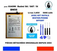 BATTERIE ORIGINALE BN56 XIAOMI Redmi 9A / 9AT / 9i 5000mAh OEM ORIGINE+ KIT OUTILS DÉSASSEMBLAGE GENUINE BATTERY TOOLS