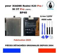 BATTERIE ORIGINALE BP40 XIAOMI REDMI K20 PRO / Mi 9T PRO 4000mAh 15,4Wh 3,85V OEM ORIGINE + KIT OUTILS GENUINE BATTERY TOOLS