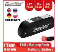 Batterie originale ChamRider 48V 20AH 52V Batterie de vélo électrique 36V Hailong Max 50A BMS 350W 500W 750W 1000W 1500W 21700 Cellules BBS02 BBS03 52V18AH HL C