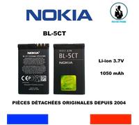 BATTERIE ORIGINALE NOKIA BL-5CT 1050mAh 3,7V 3,9Wh OEM Classic 3720/6303/6303i/6730 5220 XpressMusic C3-01 Touch&Type C5 C6-01