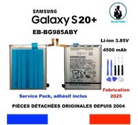 BATTERIE ORIGINALE SAMSUNG EB-BG985ABY GALAXY S20+ S20 + 4500mAh SM-G985F OEM + KIT OUTILS
