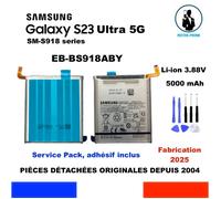 BATTERIE ORIGINALE SAMSUNG EB-BS918ABY GALAXY S23 Ultra 5G 5000mAh SM-S918 OEM