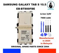Samsung Batterie d'origine Galaxy Tab S 10.5 (EB-BT800FBE) – Compatible SM-T800/T805/T807