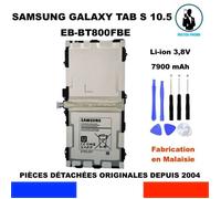 BATTERIE ORIGINALE SAMSUNG EB-BT800FBE TABLET GALAXY TAB S 10.5 SM-T800 T800 OEM +KIT OUTILS DÉSASSEMBLAGE GENUINE BATTERY TOOLS