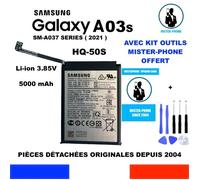 BATTERIE ORIGINALE SAMSUNG GALAXY A03S SM-A037 SERIES HQ-50S 5000mAh OEM ORIGINE + KIT OUTILS GENUINE BATTERY TOOLS