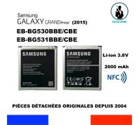 Batterie - AVIZAR - EB-BG530BBE - 2600mAh - Lithium Ion - Compatible Samsung Galaxy Grand Prime