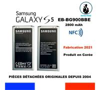 Batterie d'Origine Samsung pour Samsung Galaxy S5 - 2800mAh EB-BG900BBE