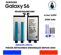 BATTERIE ORIGINALE SAMSUNG GALAXY S6 EB-BG920ABE ABA 2550mAh OEM ORIGINE + KIT OUTILS DÉSASSEMBLAGE GENUINE BATTERY TOOLS