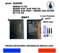 BATTERIE ORIGINALE XIAOMI BM4Y REDMI F3 K40 5G PRO PRO+ Mi11 4500mAh 3,87V OEM + OUTILS