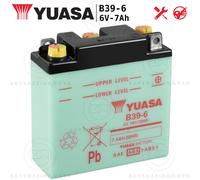 Batterie Originale Yuasa B39-6 6V - 7Ah Aermacchi Chimera 250