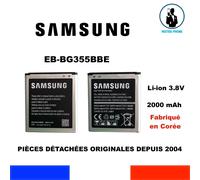 BATTERIE ORIGINE GALAXY EB-BG355BBE 2000mAh 7,60Wh CORE 2 DUOS LITE SM-G355
