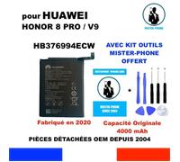 BATTERIE ORIGINE HUAWEI HONOR V9 & 8 PRO HB376994ECW 4000mAh + KIT OUTILS