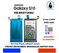 BATTERIE ORIGINE SAMSUNG GALAXY S10 EB-BG973ABU SM-G973F DS 3400mAh OEM ORIGINAL + KIT OUTILS GENUINE BATTERY TOOLS