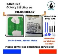 BATTERIE ORIGINE SAMSUNG GALAXY S22 ULTRA EB-BS908ABY 5000mAh SM-S908 SERIES OEM + OUTILS