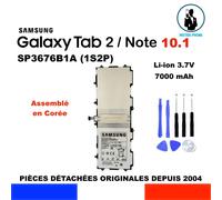 vhbw Batterie compatible Samsung Galaxy Note Tab 2 10.1 SP3676B1A 7000mAh 3,7V Li-polymère