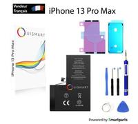 Batterie OuiSmart® pour iPhone 13 Pro Max - 4352 mAh - Lithium Ion - Blanc