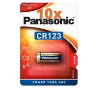 Batterie Photo Panasonic CR123AL/1BP 10X 1400mAh Ultra Lithium CR123A