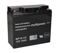 Batterie Plomb 12V 18Ah Vlies Plomb 12Volt 18A Solaire 17Ah 20Ah E-Roller 20A MP