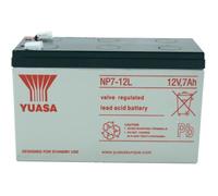 Yuasa Batterie au plomb NP7-12 L 12 V 7 Ah (AGM) 151 x 98 x 65 mm cosses 6,35 mm sans entretien