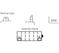 Batterie plomb/acide YUASA sans pack d'acide - 12N9-3B