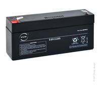 Batterie plomb AGM 3.2-6 General Purpose 6V 3.2Ah F4.8 - NX