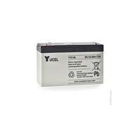 Batterie plomb AGM Y12-6L 6V 12Ah F6.35 - Yucel
