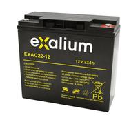 Batterie plomb cyclique 12V 22Ah EXAC22-12 Exalium