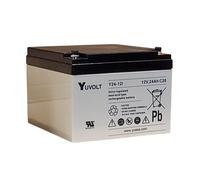 Batterie Plomb Etanche AGM VRLA Y24-12 Yuvolt Yucel Yuasa 12V 24Ah