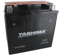 Batterie plomb étanche TASHIMA YTX14BS 12 Volts 12A sans entretien - Moto
