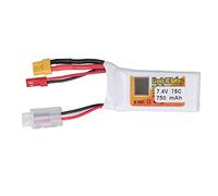 Batterie Poly Li RC, Batterie 2S Lipo 75C 750mAh pour Modèle de Voiture