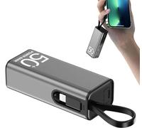 Batterie portable - 5000 mAh Compact mni Powerbank - Petit chargeur rapide USB C - Chargeur de secours léger pour téléphones de type C, smartphones , alimentation d'urgence, On-The-G