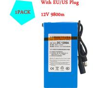Batterie portable rechargeable de haute qualité DC 12V9800mAh DC1298A avec prise EU