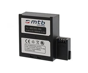 Batterie pour AEE Magicam S51, S60, S70... / Veho MUVI K2 / Nilox F-60 Evo (4K) / KitVision Edge HD30W [3.7V - 1450mAh - Infochip] // Caméscope - Caméra d'action