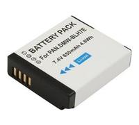 Batterie pour Appareil Photo Panasonic DMW-BLH7E Li-ion 7.4V 650mAh 4.8Wh Avizar Blanc Blanc