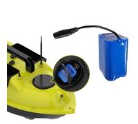 Batterie pour Bateau Amorceur de Pêche, 7,4V 5200mAh Batterie de Remplacement Rechargeable pour Bateau Amorceur RC, Compatible avec Bateaux de Pêche Automatiques D11, D13, D13C, D16 et D18