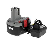 Batterie pour Bosch Type/Ref. 2607335678 O-Pack Li-Ion Chargeur incl., 14,4V, Li-Ion