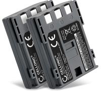 Batterie pour Caméra Compatible avec Canon EOS 400D, NB-2LH, IXY 350D, PowerShot G9 (7.4V, 700mAh) 2 Pièces