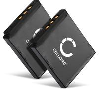 Batterie pour Caméra,Compatible avec Fuji FinePix Real 3D W3,F300EXR,XP170,XP150 (3.7V,700mAh) 2 Pièces