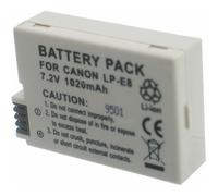 Batterie pour CANON LP-E8 - Garantie 1 an