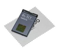 Batterie pour d'origine Nokia BL-5CT pour Nokia 3610F, 3720C, 5220, 5630, 6303C, 6303iC,6730C, C3TT, C5, C6-01 avec Chiffon de Nettoyage mungoo