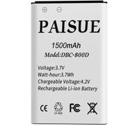Batterie pour Doro téléphone 1350/1360/1361/2414/2424/5030/6030/6050/6520/6530/6620/6630/5516-3.7V 1500mAh DBC-800D Haute Capacité Batterie de Remplacement
